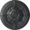 Ekena Millwork Vincent Ceiling Medallion (Fits Canopies up to 6"), Hand-Painted Pewter, 26"OD x 3"P CM26VIPES - alternate 1